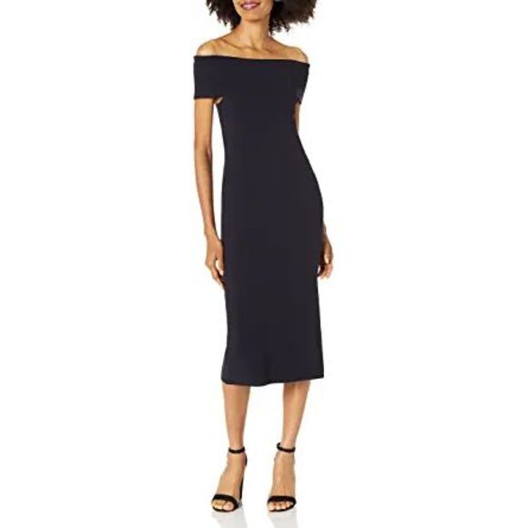 Lark & Ro Dresses & Skirts - Lark & Ro Womens Off the Shoulder Sheath Sweater Dress Size X-Large
